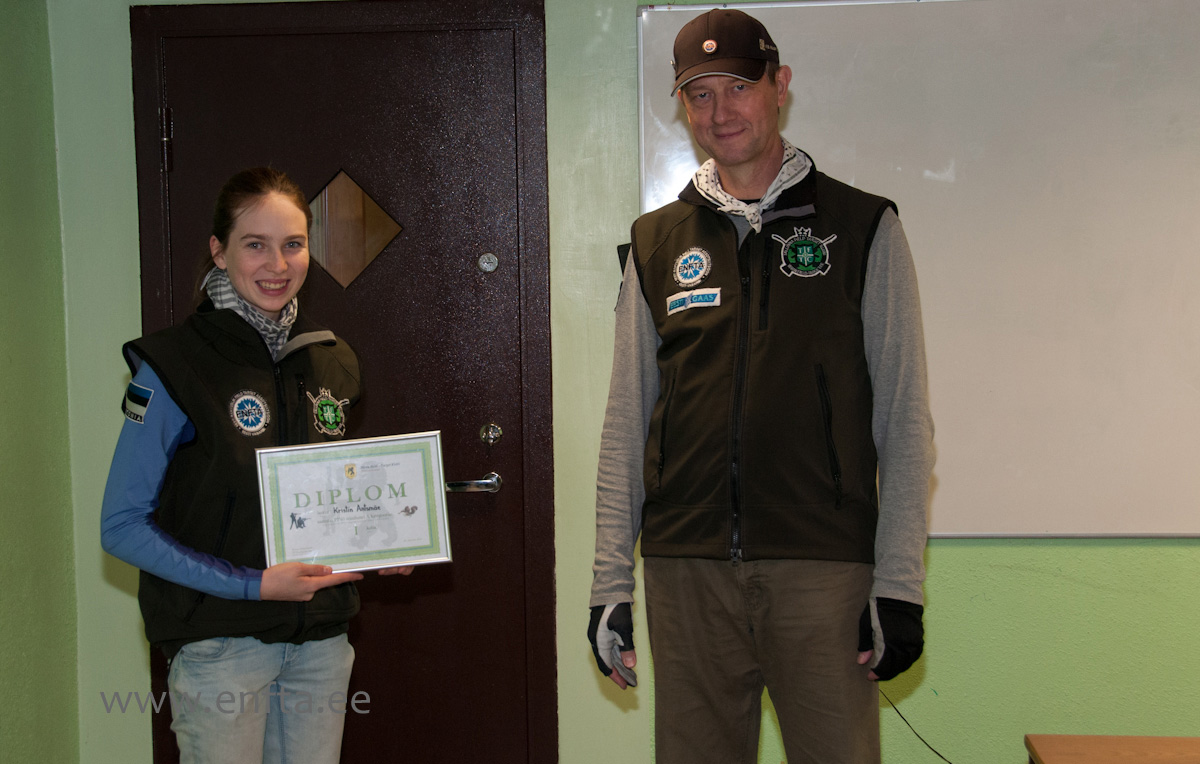 category Advanced I place Kristin Antsmäe, 15 points out of 40